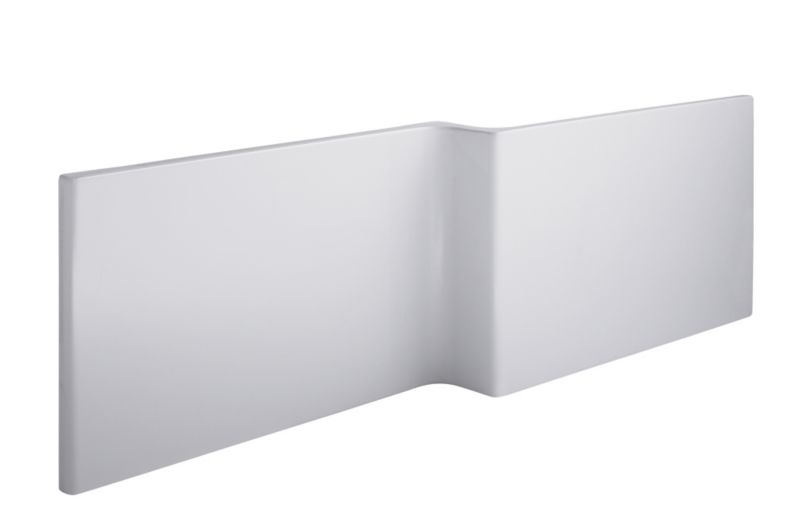 Cooke and Lewis Adelphi L Shaped Bath Front Panel Gloss White LH