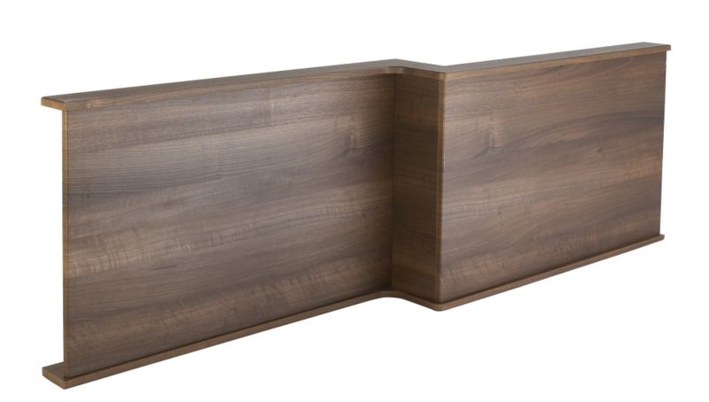 Cooke and Lewis Adelphi L Shaped Bath Front Panel Walnut Effect RH
