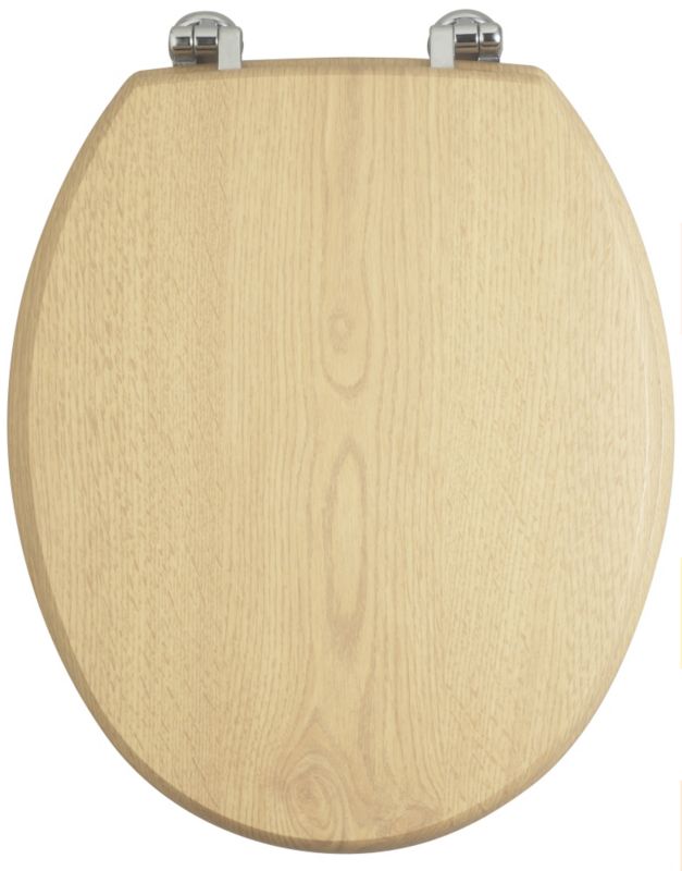 Cooke and Lewis Light Oak Effect Toilet Seat
