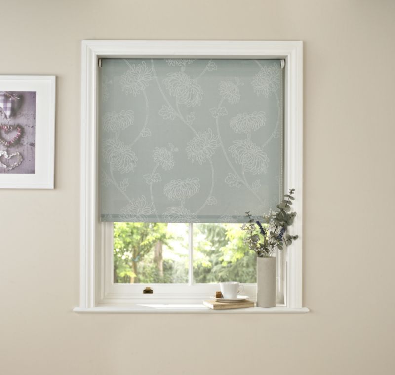 Colours by BampQ Crysanthemum Duck Egg W180 x H160cm