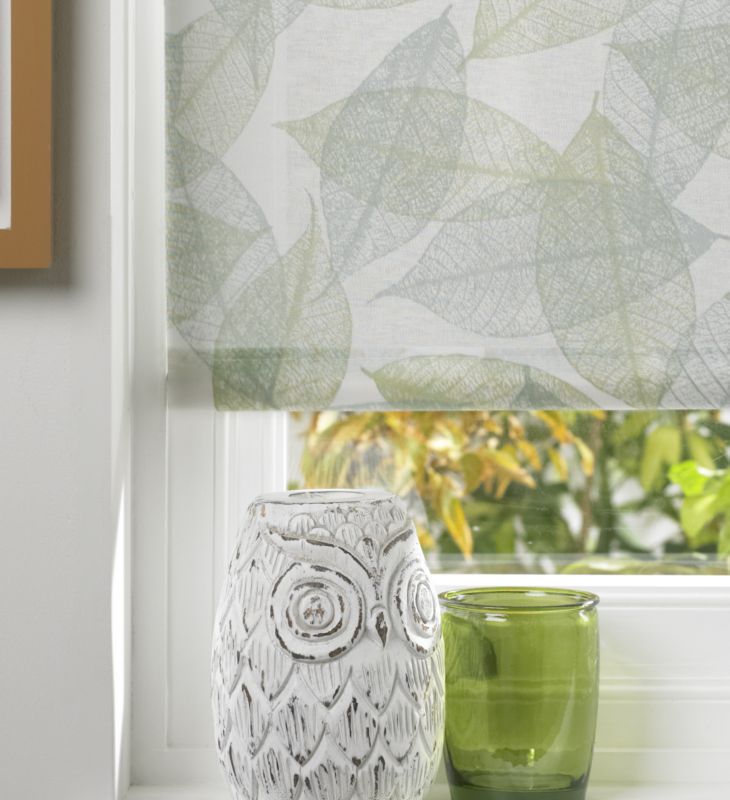 Colours Sensu Patterned Sage and Duck Egg Roller Blind