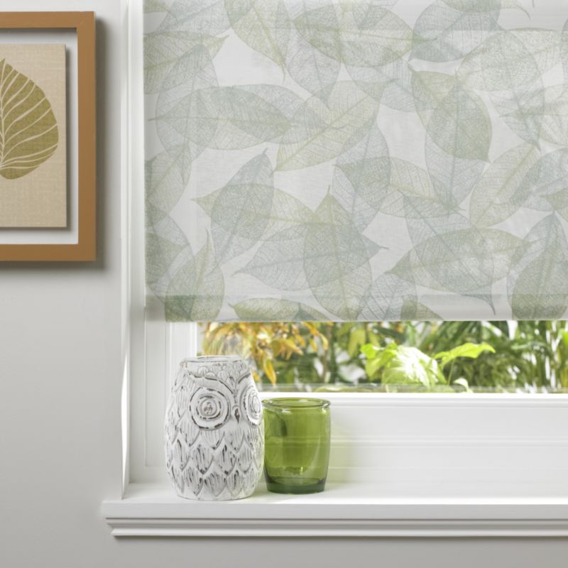 Colours Sensu Skeleton Leaf Pattern Roller Blind in Sage