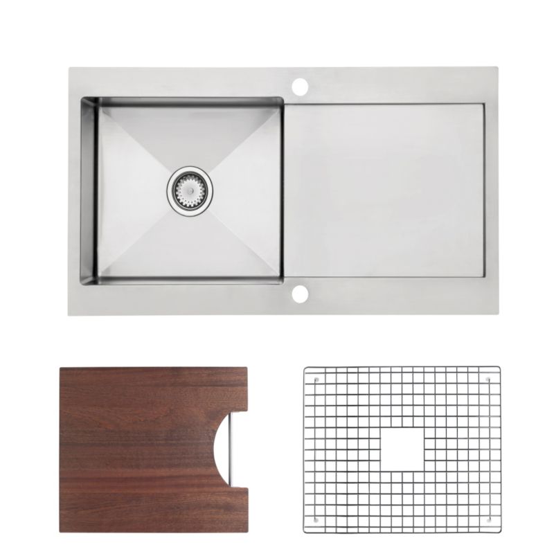 Cooke and Lewis Vetta Single Bowl Sink With Accessories
