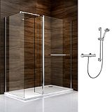 Save on this Cooke & Lewis Cascata Walk In Enclosure with Mira Atom Shower R/H
