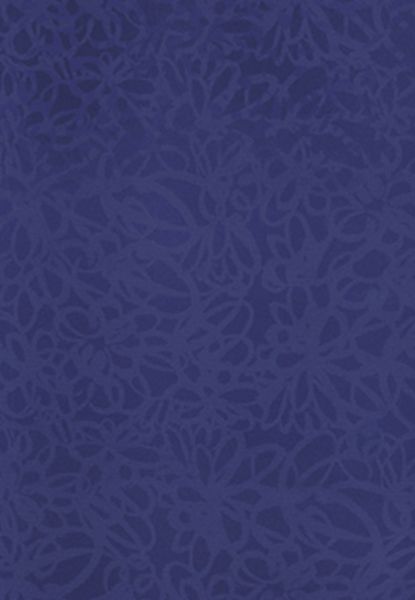 Squiggle Flower Shower Curtain Blue