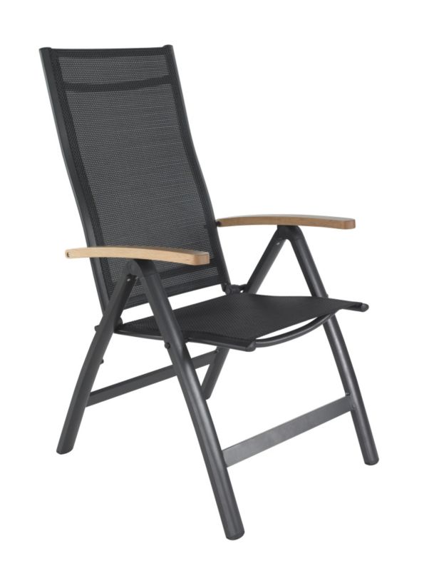 Alternative image for Blooma Bali Large Round Wooden Table & 6-Armchair Garden Set