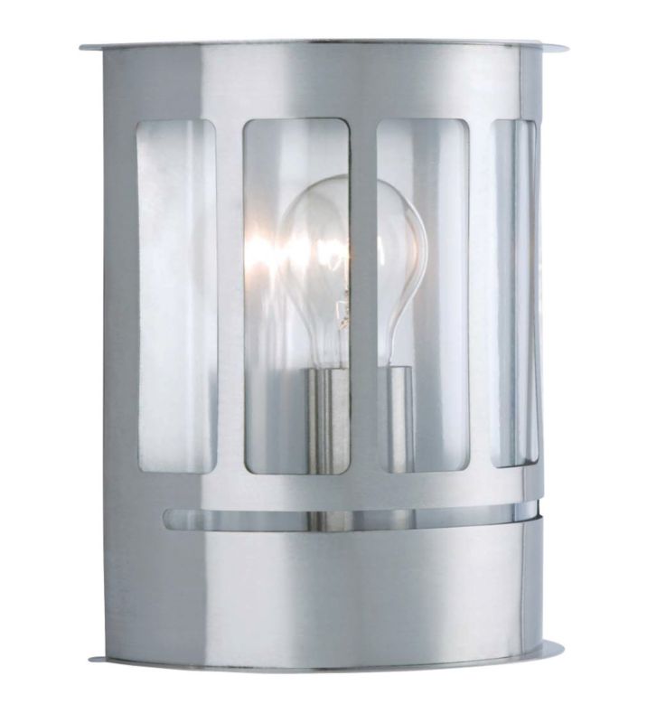 Unbranded Vibo Stainless Steel Curved Face Half Wall Lantern