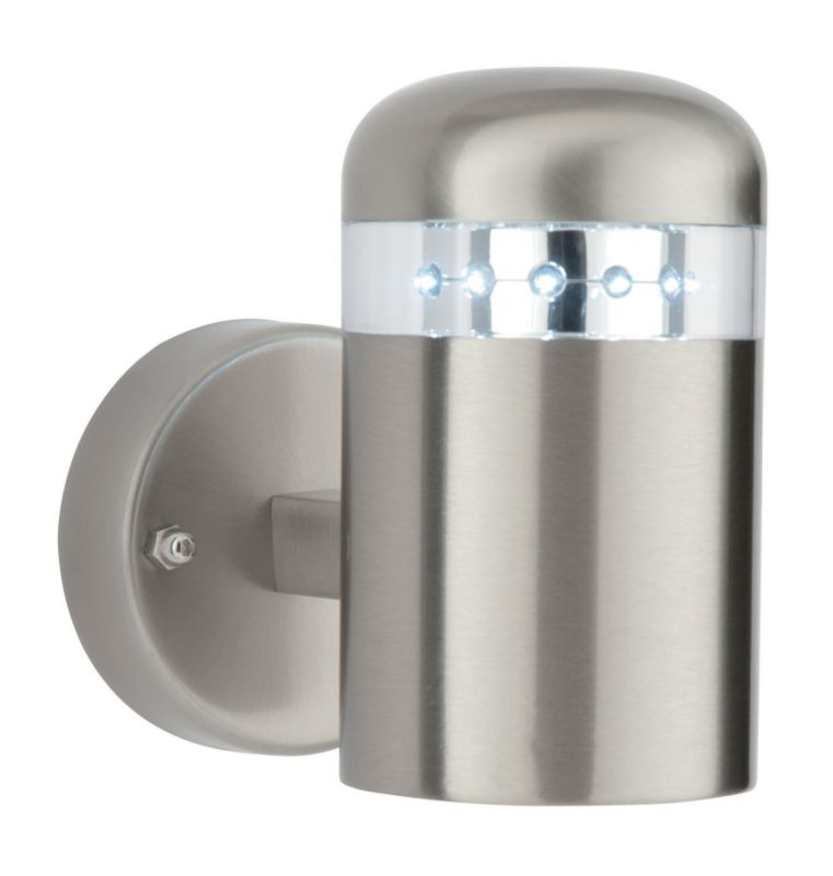 Unbranded Ayoka LED Wall Lantern 55526 Stainless Steel