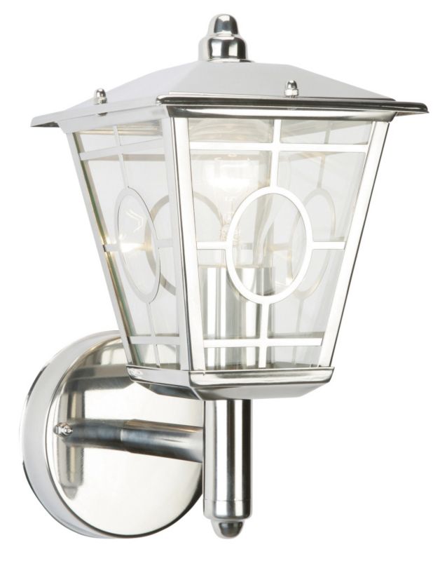 Outdoor Wall Light in Chrome Effect