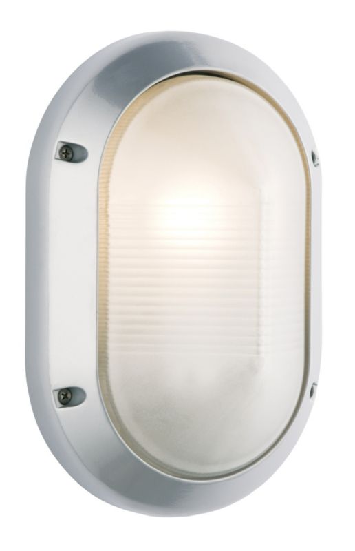 Ginalla Outdoor Wall Light in Silver Effect