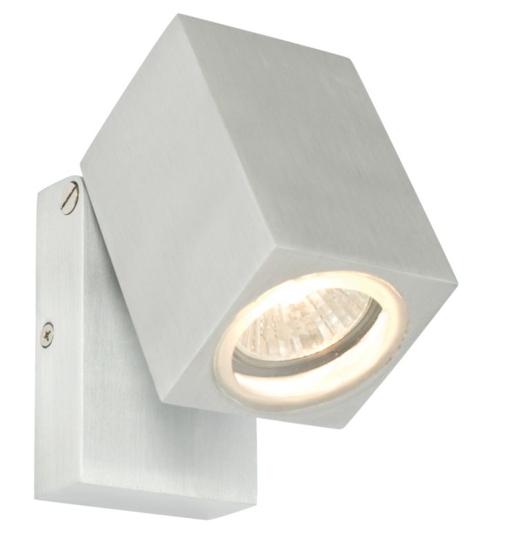 Lights By B&Q Palba Outdoor Wall Light in Stainless Steel