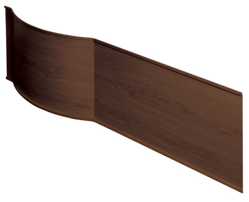 Cooke and Lewis Adelphi Curved Bath Front Panel LH Walnut Effect