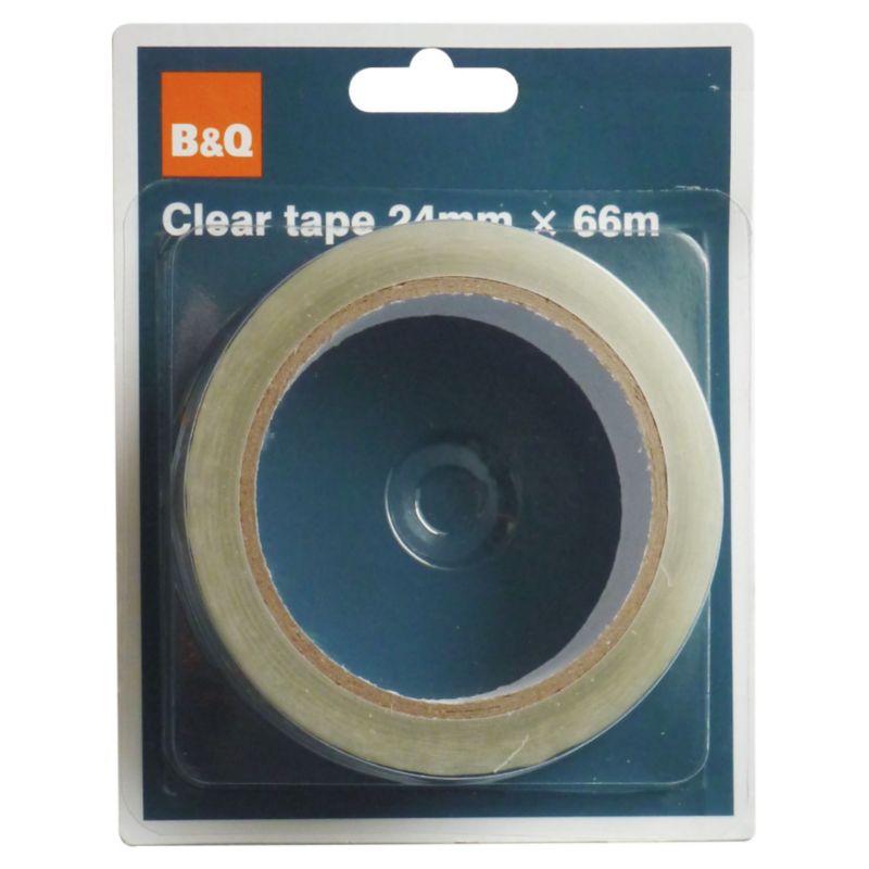 B&Q Large Clear Tape 66M