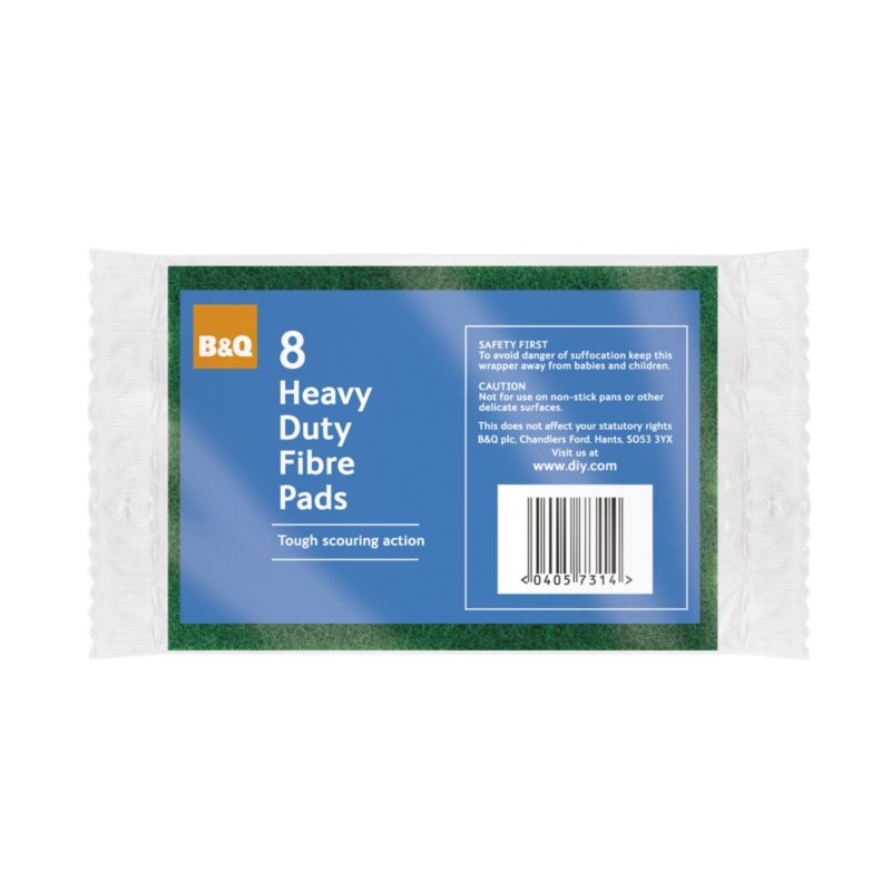 B and Q Heavy Duty Fibre Pads 8pk