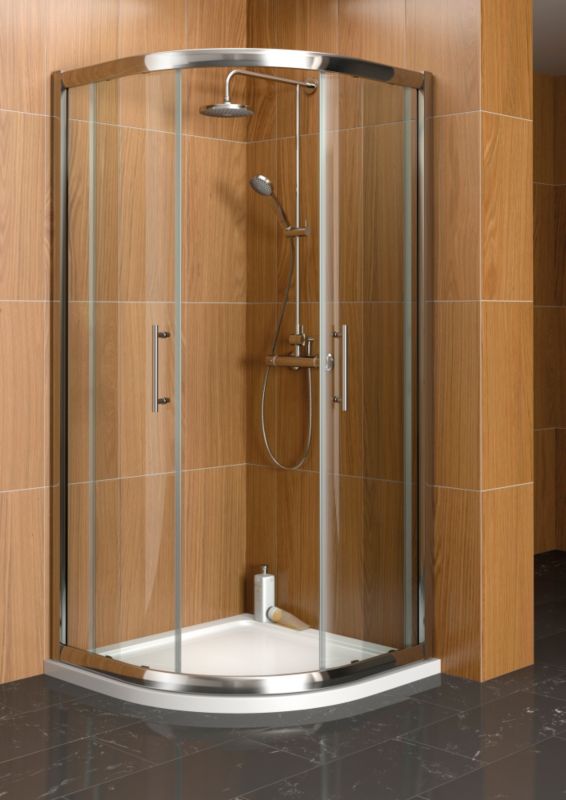 MARINA Quadrant Durastone Shower Tray (W)900mm x