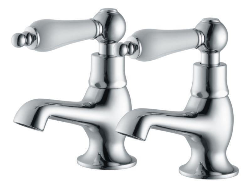 Cooke and Lewis Timeless Combined Basin Taps Chrome Effect