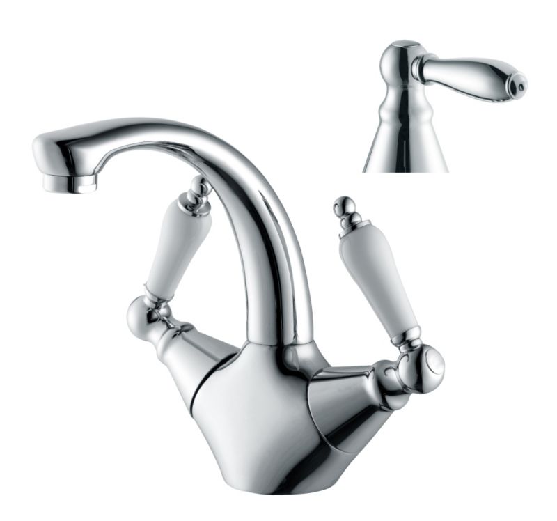 Cooke and Lewis Timeless Combined Basin Mixer Chrome Effect