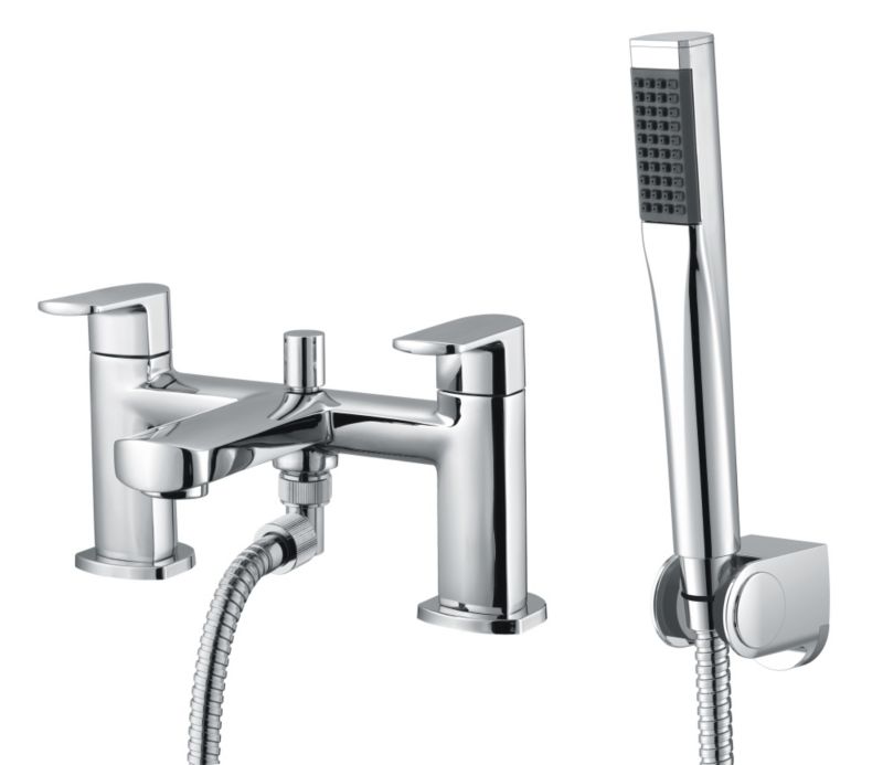 Cooke and Lewis Sillaro Bath Shower Mixer Chrome Effect