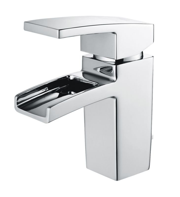 Cooke & Lewis Cascade Basin Mixer With Light Chrome Effect