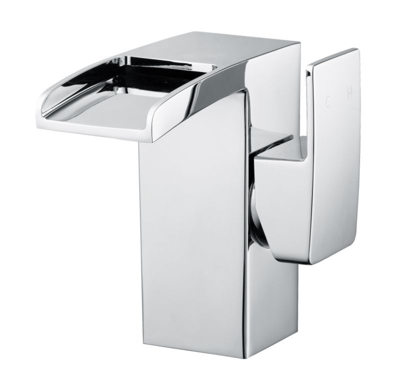 Cooke and Lewis Cascade Side Control Basin Mixer Chrome Effect