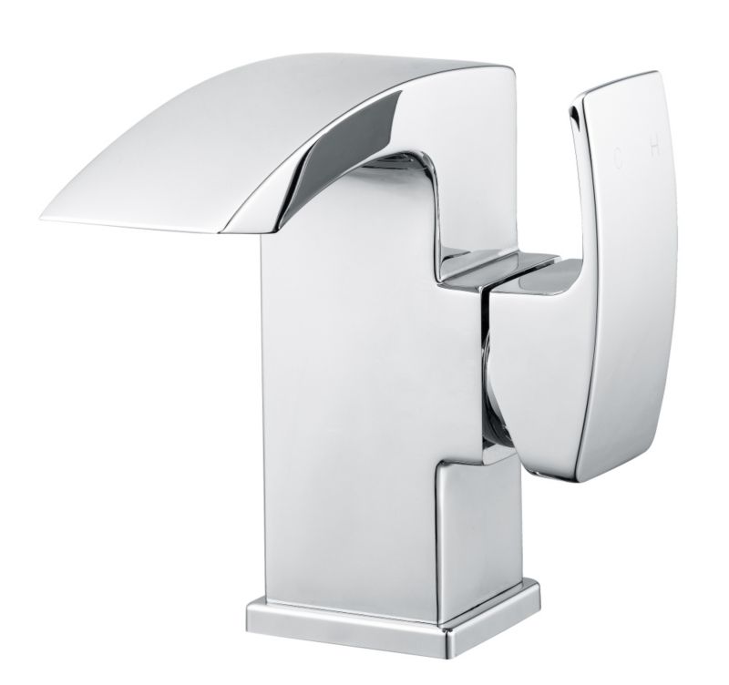 Cooke and Lewis Metro Side Control Basin Mixer Chrome Effect