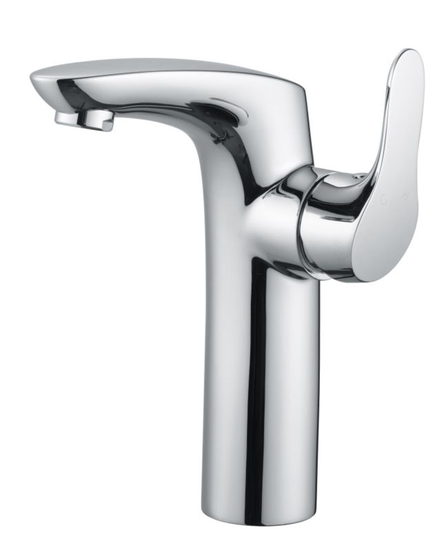 Cooke and Lewis Senio Tall Side Control Basin Chrome Effect