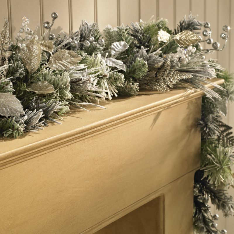183Cm 6Ft Silver Berry Effect Garland