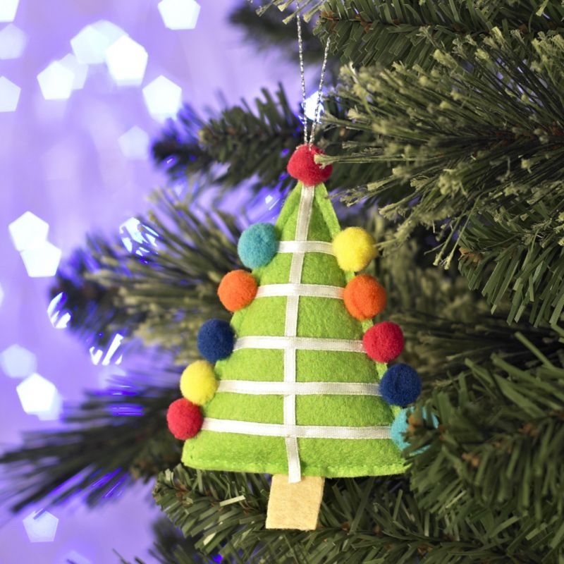 Felt Tree With Pom Poms