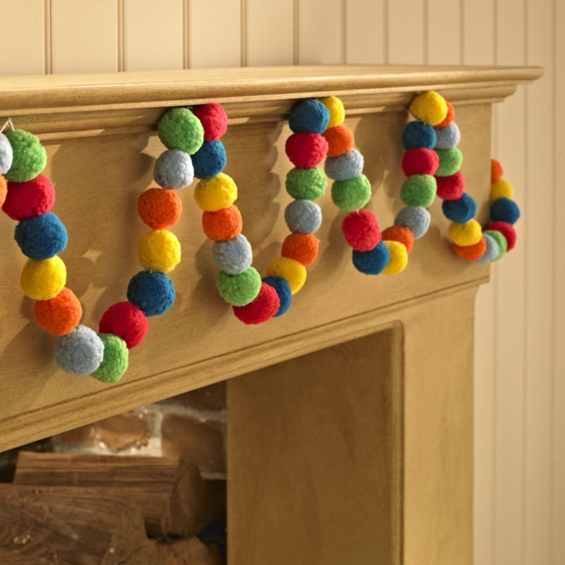 183Cm 6Ft Pom Pom Garland