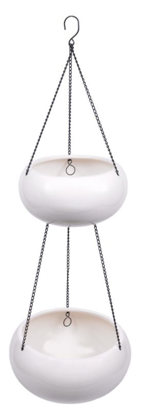 Ceramic Hanging Planter White