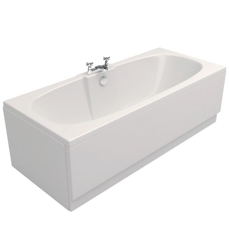 Cooke and Lewis 2 Tap Hole Twin Ended Bath 1700 X 750Mm