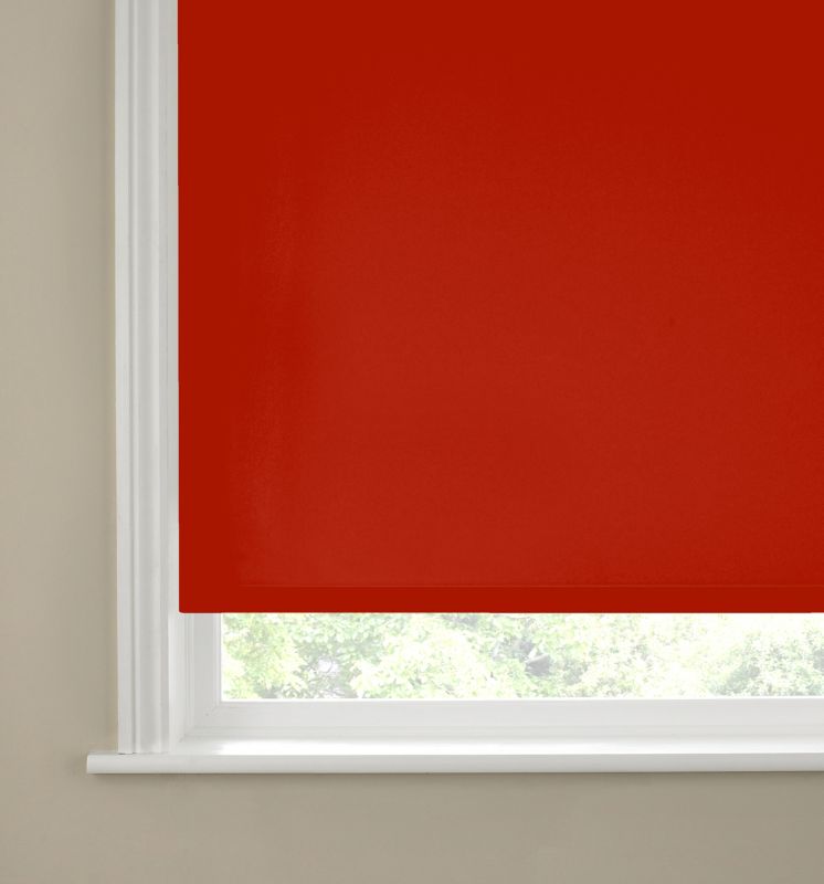 Colours Pinnule Blackout Vinyl and Orange Roller Blind