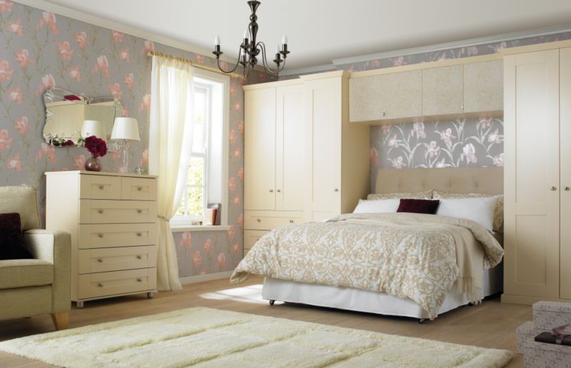 Cooke amp Lewis Shaker Cream Style 3 Piece Bedroom Furniture Set