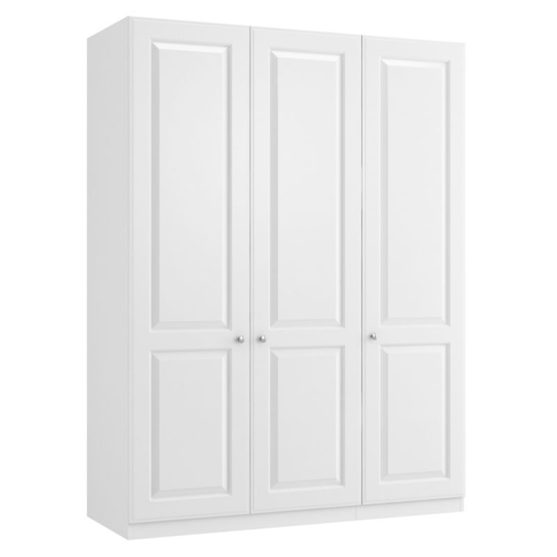 Darwin Traditional White Triple Wardrobe