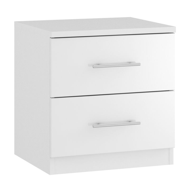 Darwin Gloss White 2 Drawer Chest