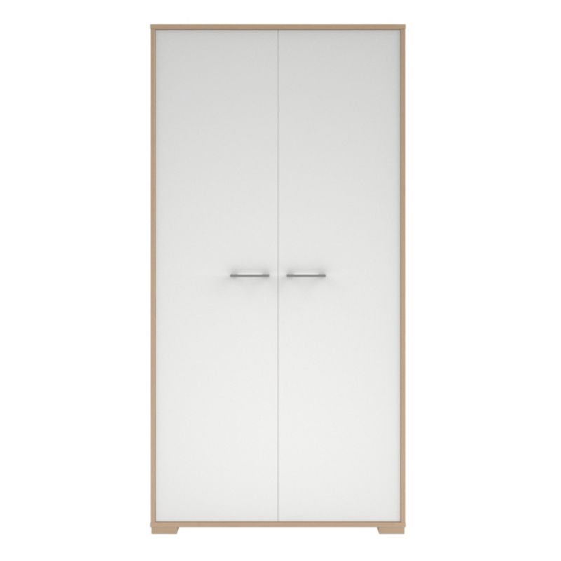 Evie Double Wardrobe Textured Oak Effect (H)1800