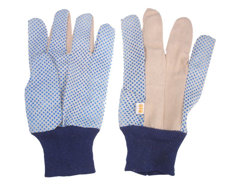 BandQ High Grip Cotton Work Gloves