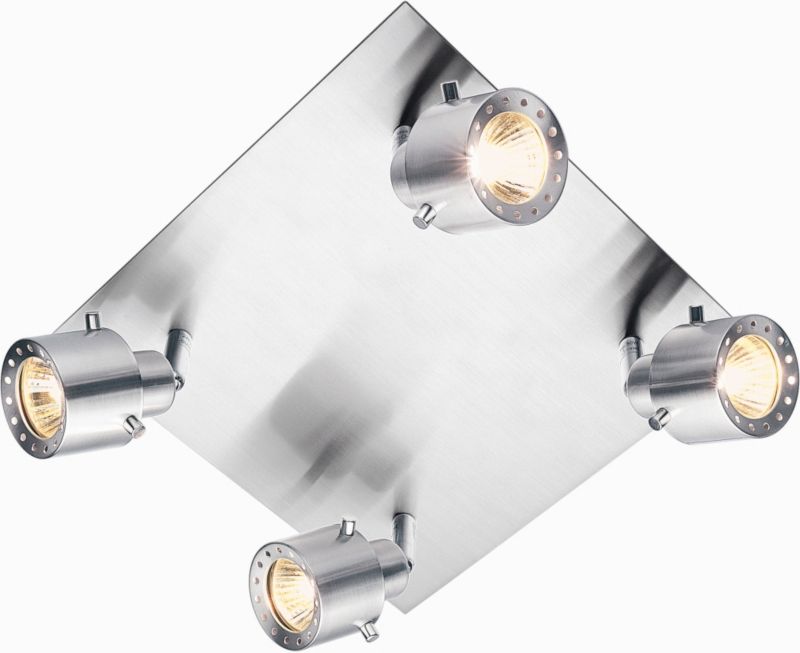 Lamba 4 Light Square Plate Spotlight