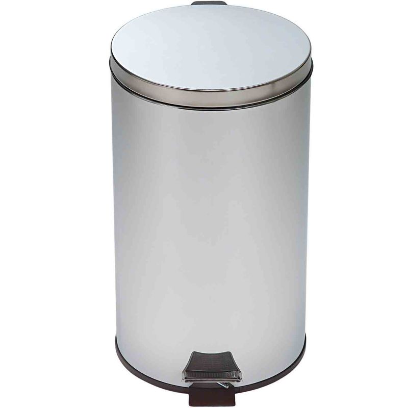 BandQ Pedal Bin Stainless Steel 40L