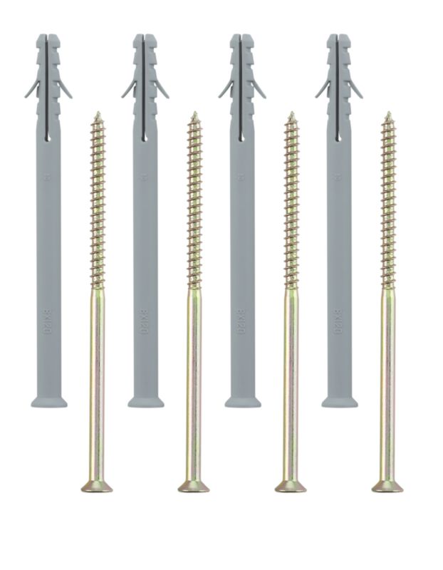 BandQ Standard Frame Fixing 16 Pack W8 x L120mm