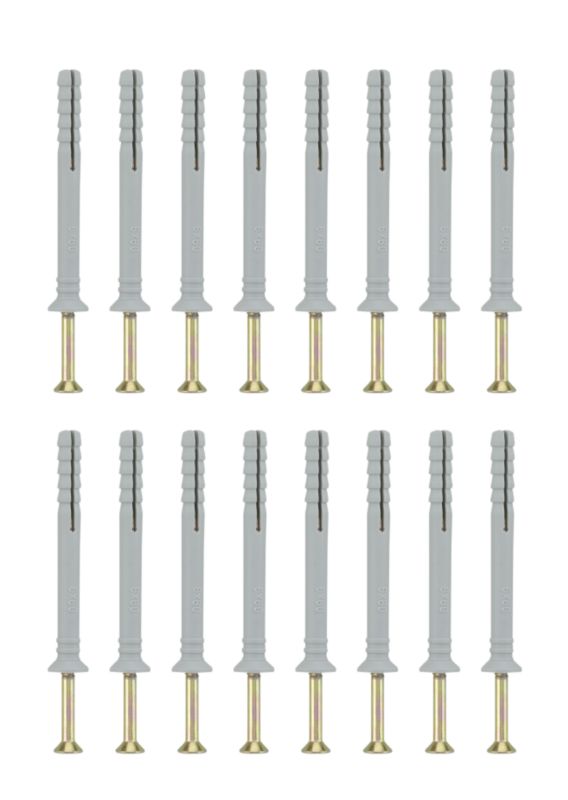 BandQ Hammer In Fixing 16 Pack W6 x L60mm