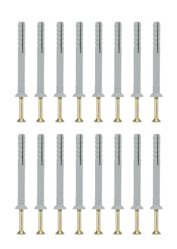 BandQ Hammer In Fixing 16 Pack W6 x L60mm
