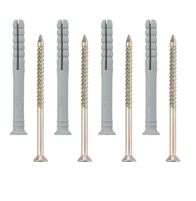 BandQ Hammer In Fixing 16 Pack W6 x L70mm