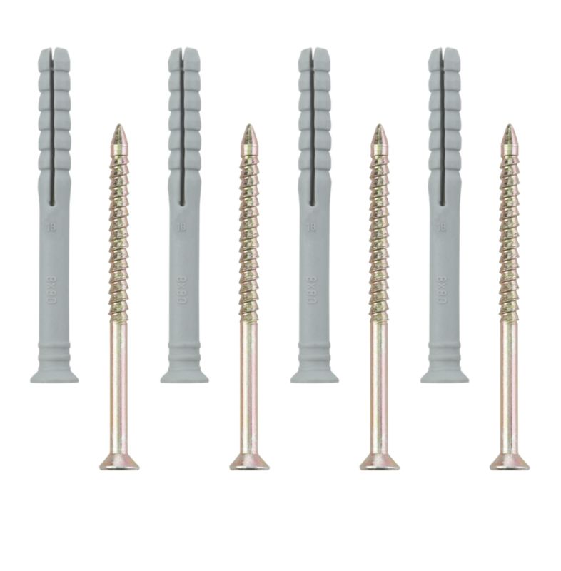 BandQ Hammer In Fixing 16 Pack W8 x L80mm