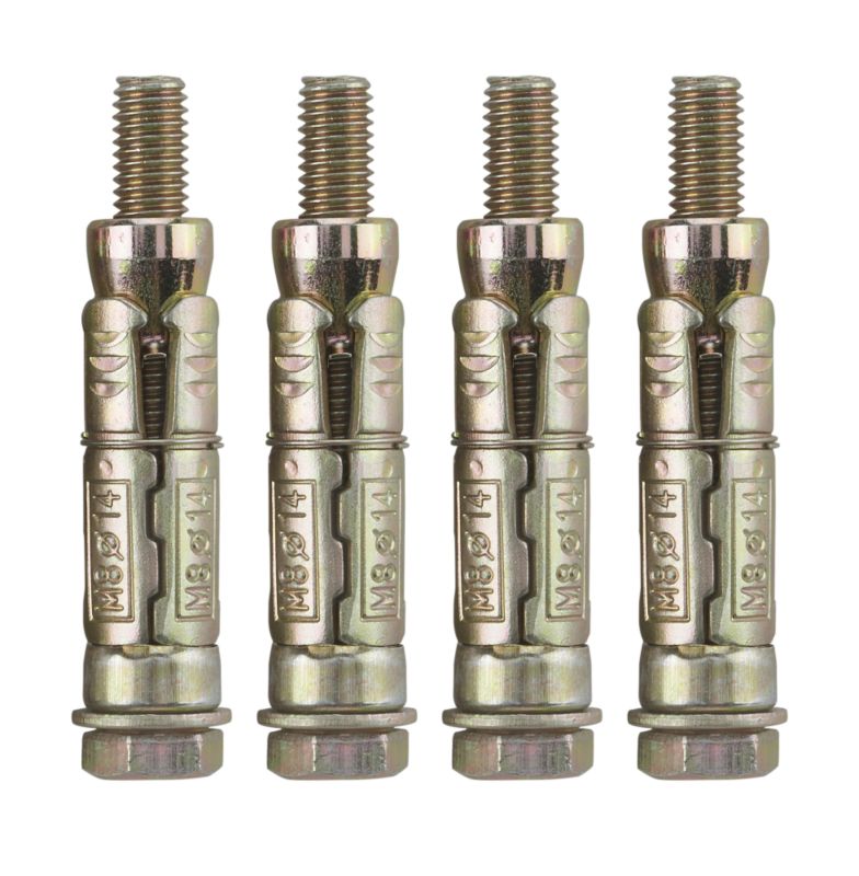 BandQ Anchor Bolts M8x10mm M8x65L