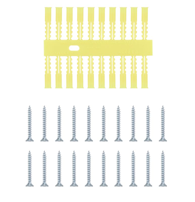 BampQ Yellow Plugs amp Screws Yellow W35 x L30mm