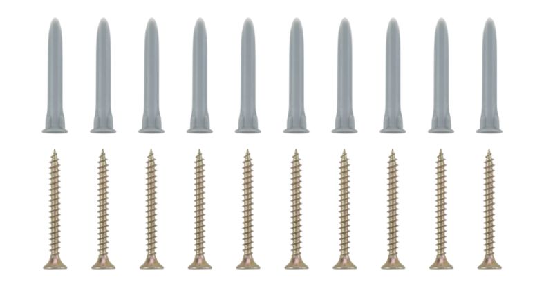 BandQ Tap In Plasterboard Fixing and Screws W45 x L35mm