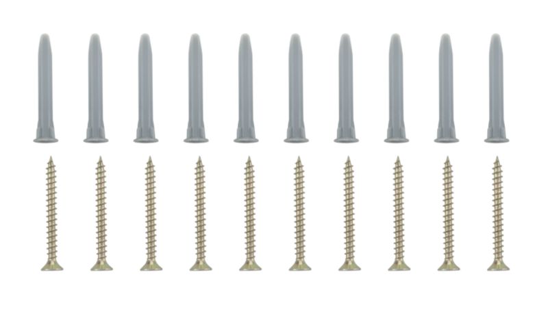 BandQ Tap In Plasterboard Fixing W5 x L40mm and Screws W45 x L35mm