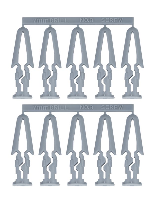 BandQ Plasterboard Plug 100 Pack