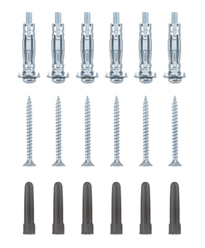 B&Q Radiator Fixing Kit 6 Pack